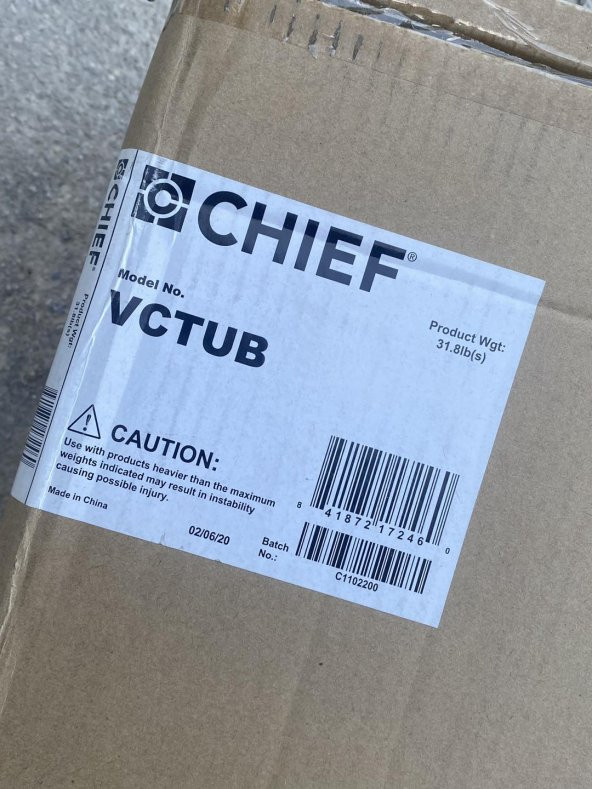 Chief VCTUB XL Universal Tool-Free Projektör Montaj Aparatı - 8