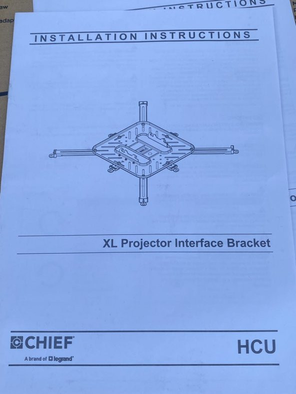 Chief VCTUB XL Universal Tool-Free Projektör Montaj Aparatı - 11
