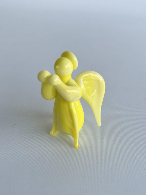 El Yapımı Murano Cam Melek Biblo A13 - Resim 3