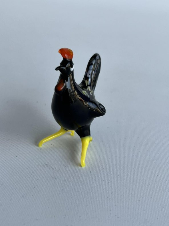 El Yapımı Murano Cam Tavuk Biblo A14-04 - Resim 3