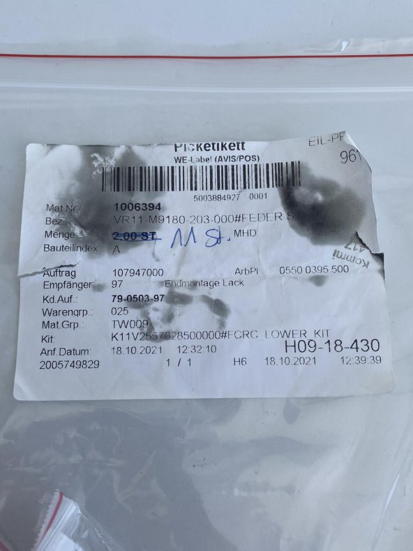 VR11M9180203000 FCRC Alt Takım Aparat 11 Adet - 6