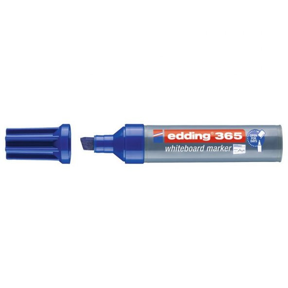 Edding 365 Kesik Uçlu Yazı Tahtası Kalemi 7 mm MAVİ