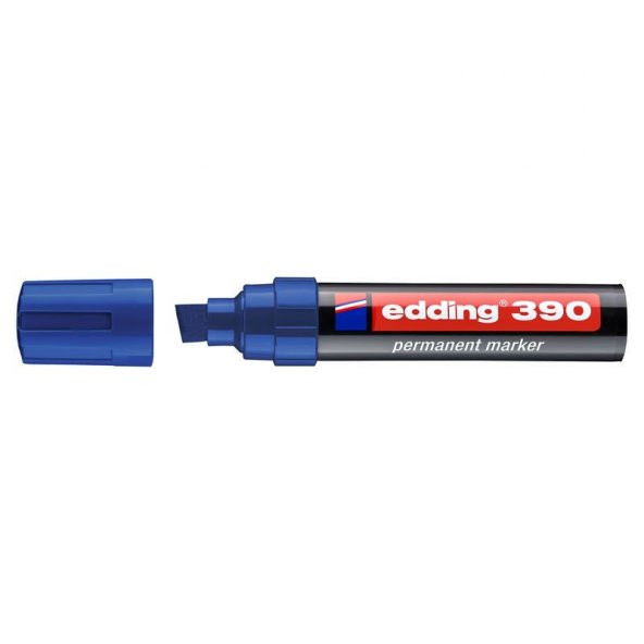 Edding 390 Permanent Markör 12 mm Kesik Uç MAVİ