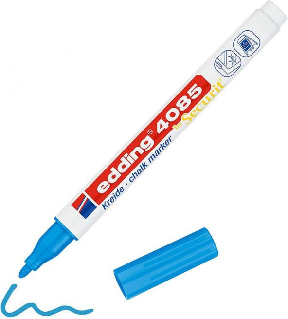 Edding 4085 Sıvı Tebeşir Kalemi AÇIK MAVİ