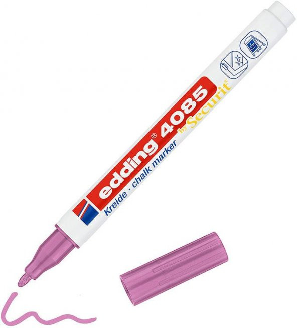 Edding 4085 Sıvı Tebeşir Kalemi METALİK PEMBE