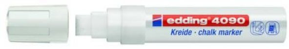 Edding 4090 Kara Tahta ve Cam için Likit Tebeşirli Kalem 15 mm Kesik Uç KIRMIZI