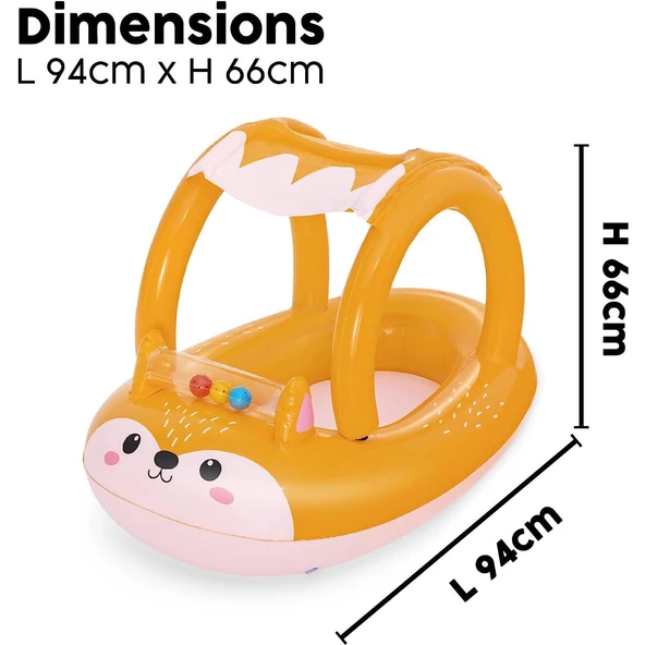 Bestway Gölgelikli Bebek Botu Deniz Botu Havuz Botu Çocuk Botu - 7