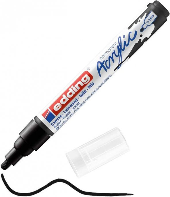 Edding 5100 Akrilik Boyama Markörü 2-3 mm SİYAH