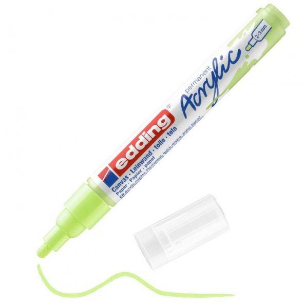 Edding 5100 Akrilik Boyama Markörü 2-3 mm PASTEL YEŞİL