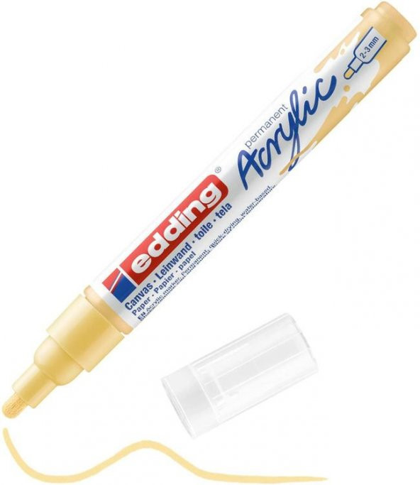 Edding 5100 Akrilik Boyama Markörü 2-3 mm PASTEL SARI
