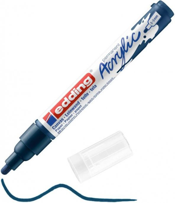 Edding 5100 Akrilik Boyama Markörü 2-3 mm GECE MAVİSİ
