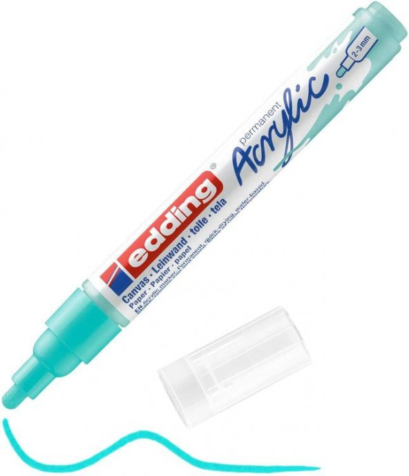 Edding 5100 Akrilik Boyama Markörü 2-3 mm PARLAK TURKUAZ ürün görseli
