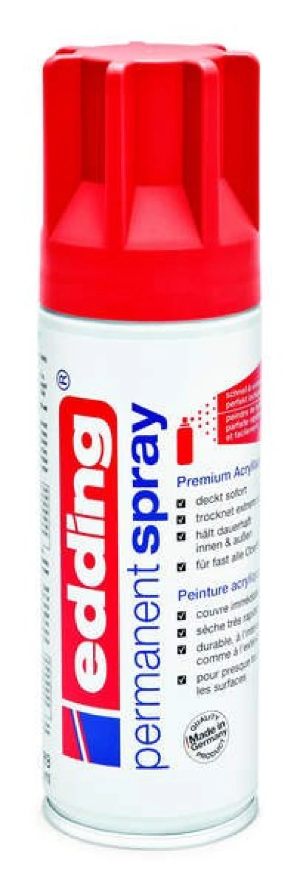 Edding Permanent Sprey Boya 200 ml. 902 KIRMIZI