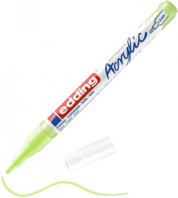 Edding 5300 Akrilik Boyama Markörü 1-2 mm PASTEL YEŞİL