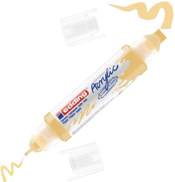 Edding 5400 Akrilik Boyama Markörü 3D Double Liner PASTEL SARI
