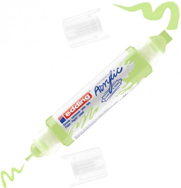 Edding 5400 Akrilik Boyama Markörü 3D Double Liner PASTEL YEŞİL