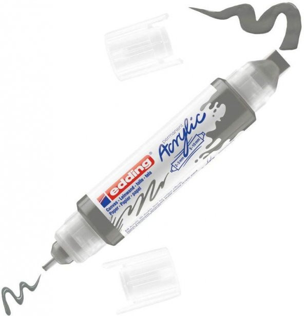Edding 5400 Akrilik Boyama Markörü 3D Double Liner ANTRASİT