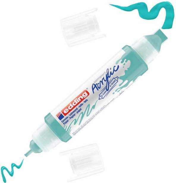 Edding 5400 Akrilik Boyama Markörü 3D Double Liner PARLAK TURKUAZ