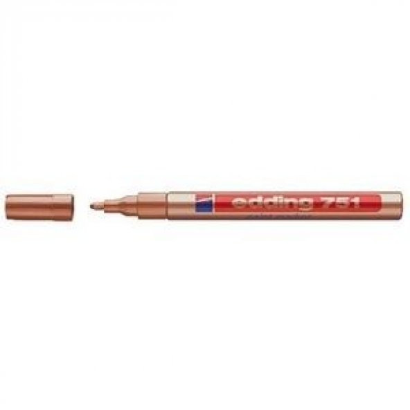 Edding 751 Çok Amaçlı Örtücü Boyama Dekorasyon Markörü 1-2 mm BAKIR YALDIZ