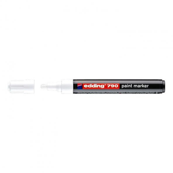 Edding 790 Çok Amaçlı Örtücü Boyama Dekorasyon Markörü 2-4 mm BEYAZ