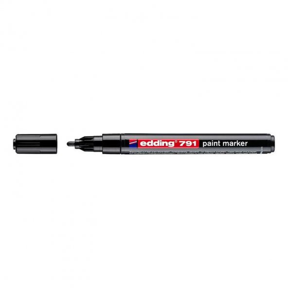 Edding 791 Çok Amaçlı Örtücü Boyama Dekorasyon Markörü 1-2 mm SİYAH - 1