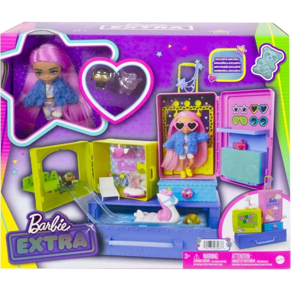 Barbie Extra Mini ve Hayvan Dostlarının Seyahat Maceraları Oyun Seti