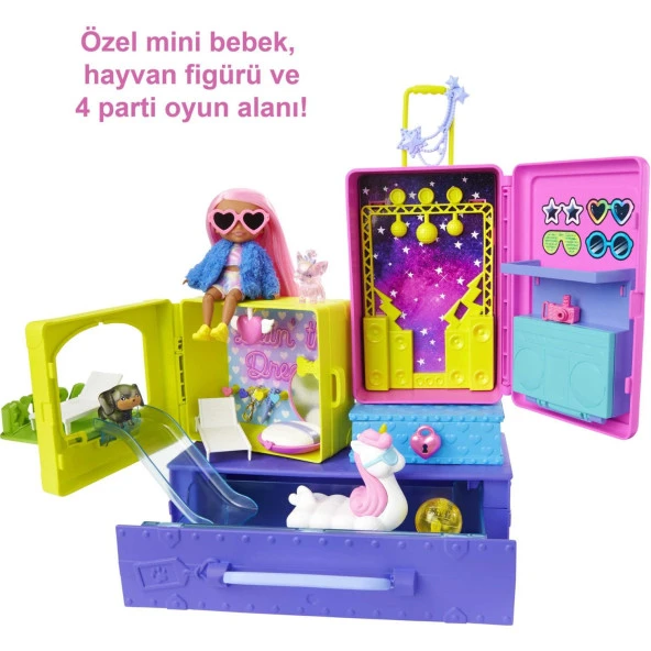 Barbie Extra Mini ve Hayvan Dostlarının Seyahat Maceraları Oyun Seti - Resim 4