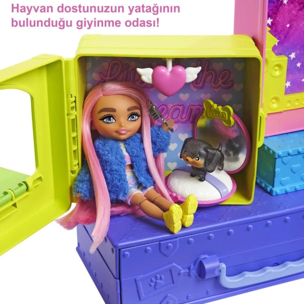 Barbie Extra Mini ve Hayvan Dostlarının Seyahat Maceraları Oyun Seti - Resim 6
