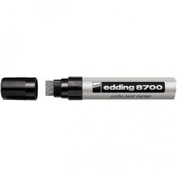 Edding 8700 Jumbo Paint Marker 18 mm Kesik Uç GÜMÜŞ YALDIZ