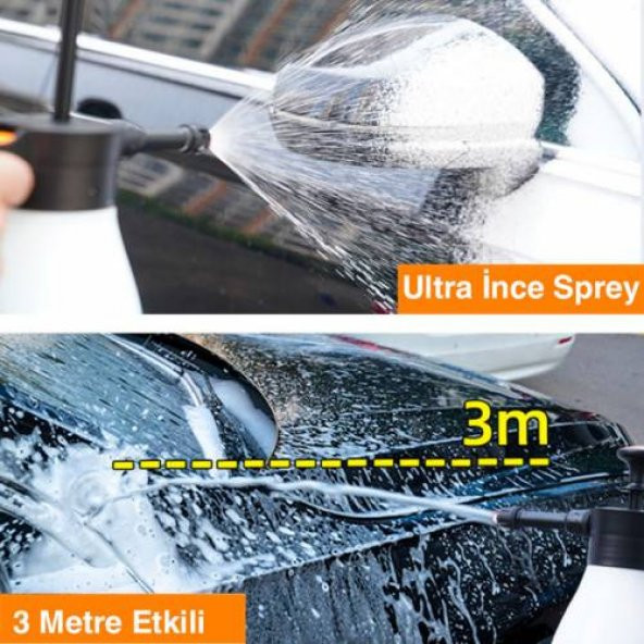 Polham 1.5 Litre Yüksek Basınçlı Araç Yıkama Sabun Köpürtücü Spreyi Araç Oto Yıkama Temizleme Spreyi - 6