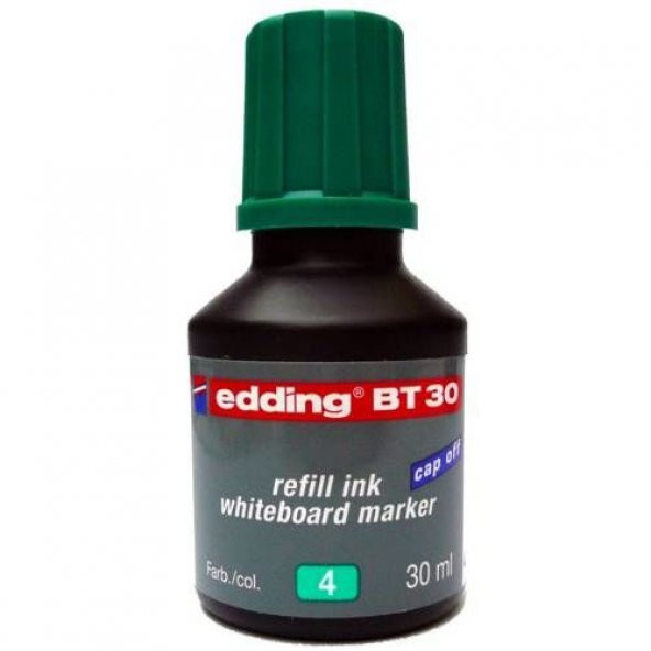 Edding BT30 Whiteboard Marker Ink Yazı Tahtası Kalemi Mürekkebi 30 ml. YEŞİL