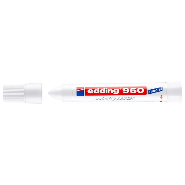 Edding 950 Endüstri Markörü BEYAZ