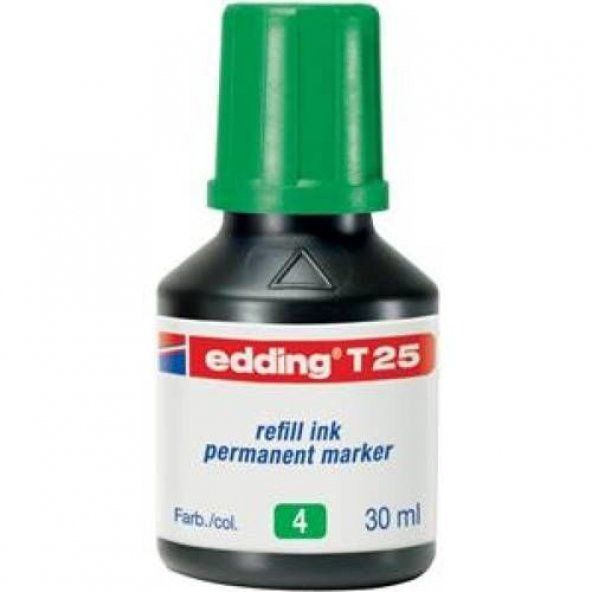 Edding T25 Permanent Marker Mürekkebi 30 ml. YEŞİL ürün görseli