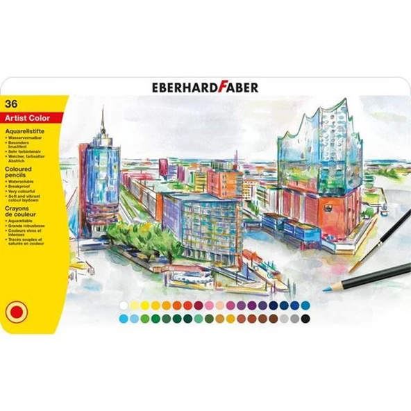 Eberhard Faber Artist Color Aquarel Suluboya Kalemi 36 Renk