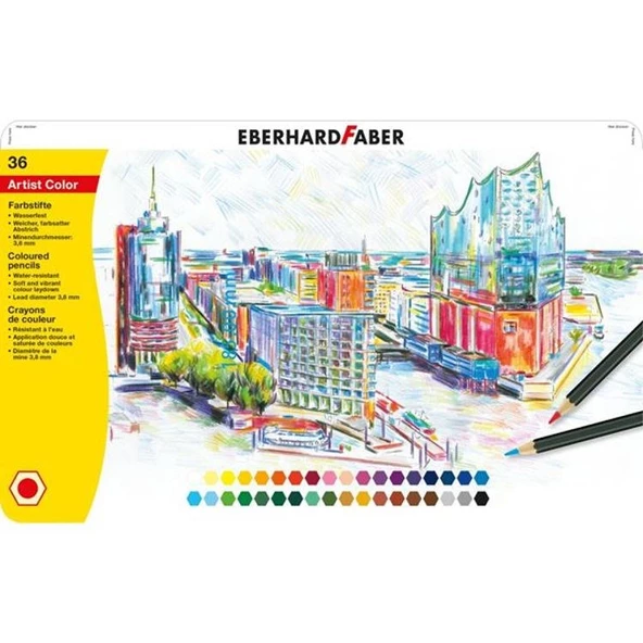 Eberhard Faber Artist Color Kuru Boya Kalemi 36 Renk