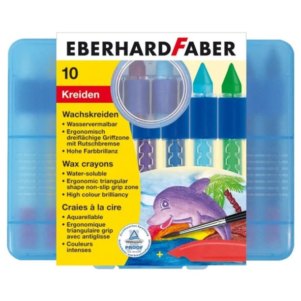 Eberhard Faber Sulandırılabilir Mumlu Pastel Boya 10 Renk