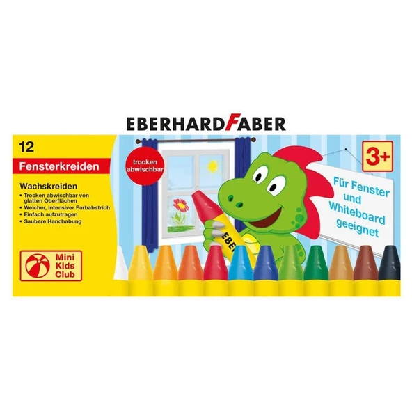 Eberhard Faber Cama Yazan Mumlu Pastel Boya 12 Renk