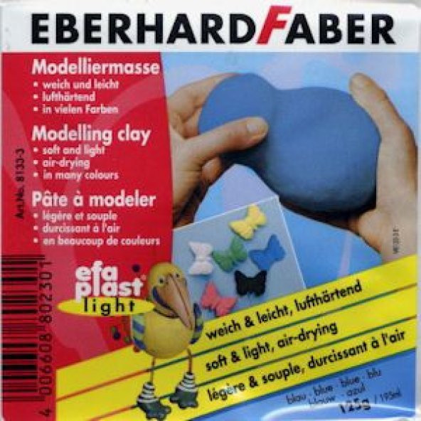 Eberhard Faber Efaplast Light Renkli Soft Seramik Hamuru Mavi