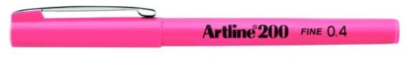 Artline 200 Fineliner 0.4mm İnce Uçlu Yazı ve Çizim Kalemi PEMBE ürün görseli