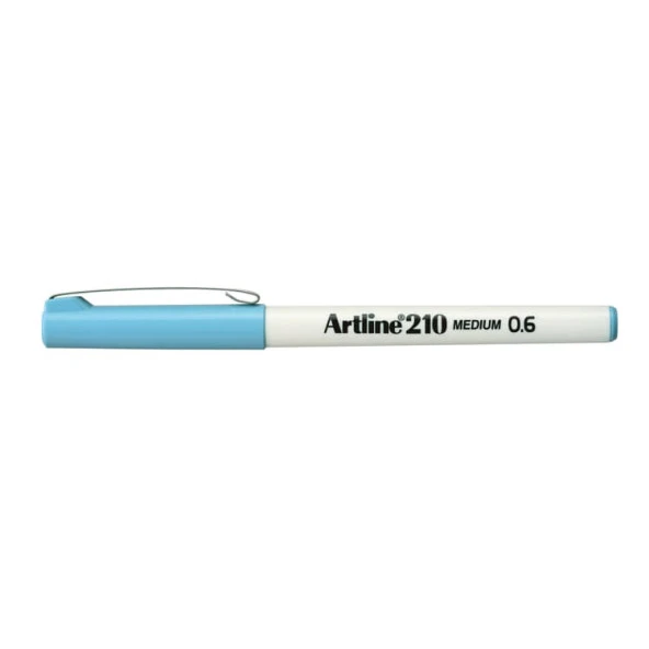 Artline 210N Keçe Uçlu Yazı Kalemi 0,6mm Açık Mavi