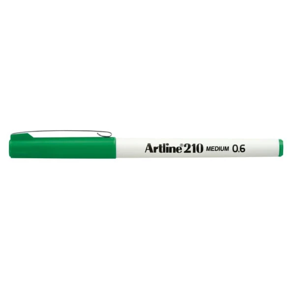 Artline 210N Keçe Uçlu Yazı Kalemi 0,6mm Yeşil