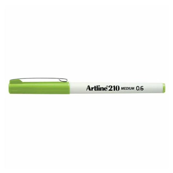 Artline 210N Keçe Uçlu Yazı Kalemi 0,6mm Sarımsı Yeşil ürün görseli