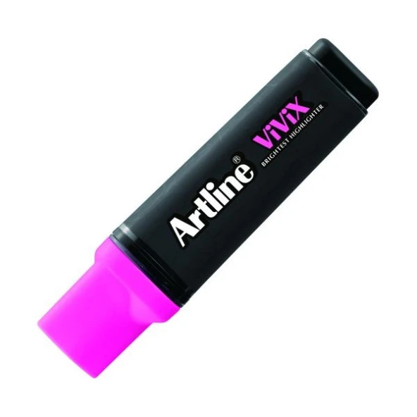 Artline Vivix Parlak Mürekkepli Fosforlu Kalem 2-5 mm FOSFORLU PEMBE