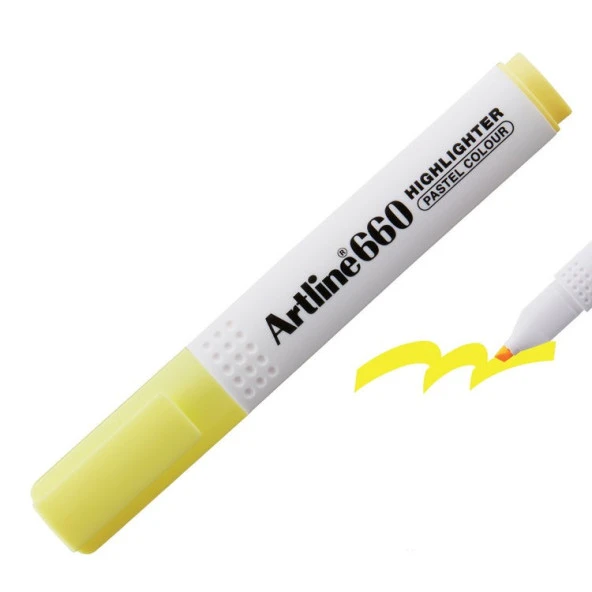 Artline 660 Fosforlu Kalem Pastel Sarı