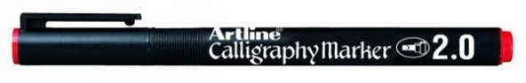 Artline Permanent Kaligrafi Kalemi 2.0 mm Kırmızı ürün görseli