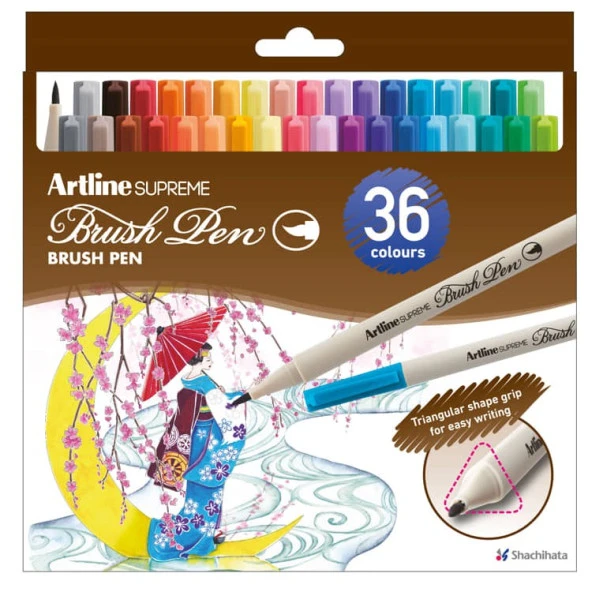 Artline Supreme Brush Uçlu Kalem Seti 36 renk ürün görseli