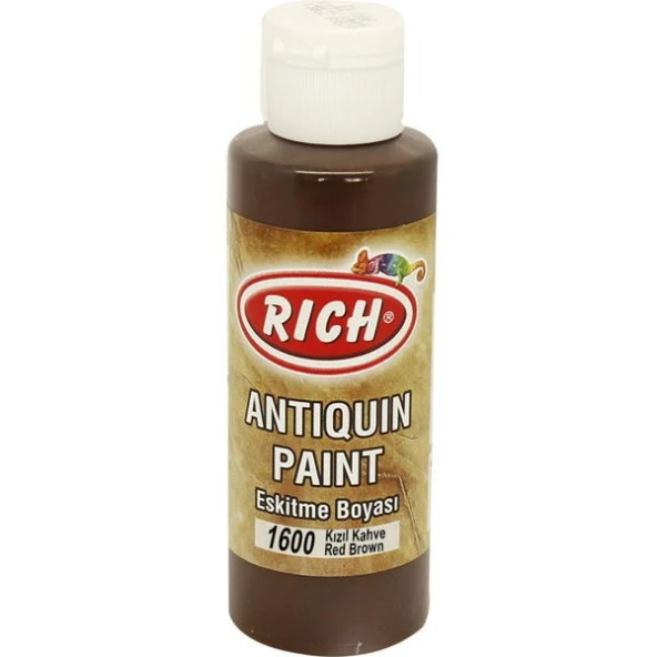 Rich Antiquing Paint Eskitme Ahşap Boyası 120 cc. 1600 Kızıl Kahve