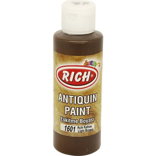 Rich Antiquing Paint Eskitme Ahşap Boyası 120 cc. 1601 Açık Kahve