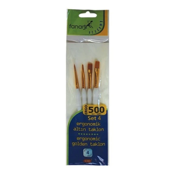 Fanart Academy ERGO 500 Seri Fırça Seti 4 (4lü)
