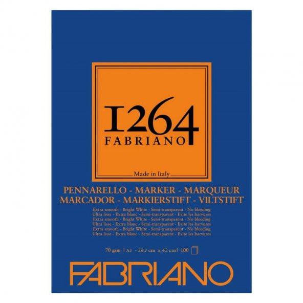 Fabriano 1264 Marker Paper Blok 70 gr A3 100 yp
